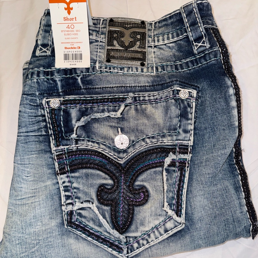 Men’s Rock Revival Jean Shorts